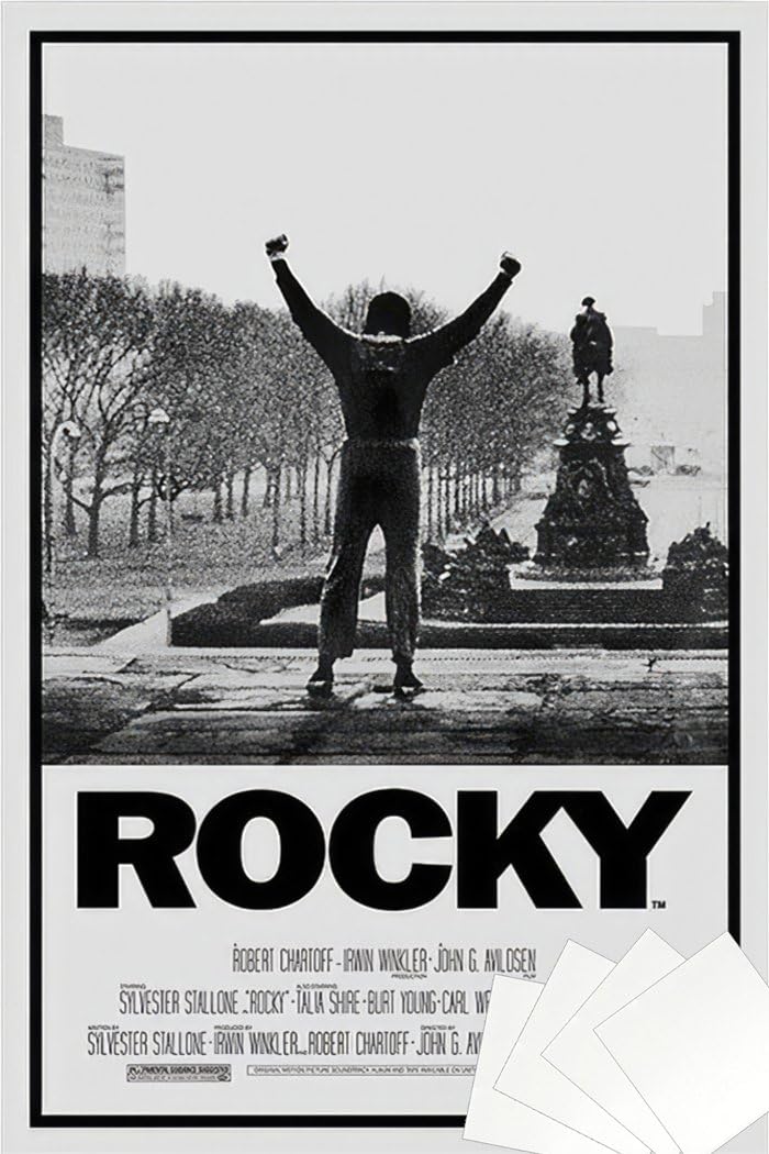 Rocky - Movie Poster (Regular Style - Victory Pose) (Size: 24" x 36") (Poster & Strip Set)