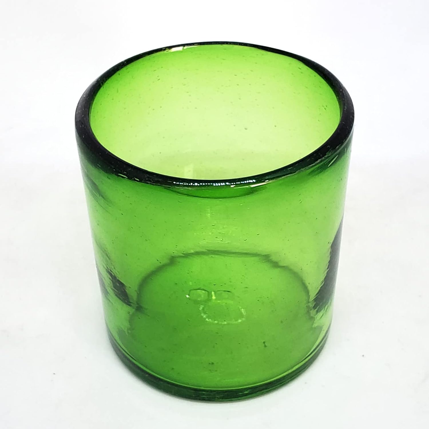 Solid Emerald Green 9 oz Short Tumblers (set of 6), Recycled Glass, Lead-free, Toxin-Free (9oz Tumbler) image 4