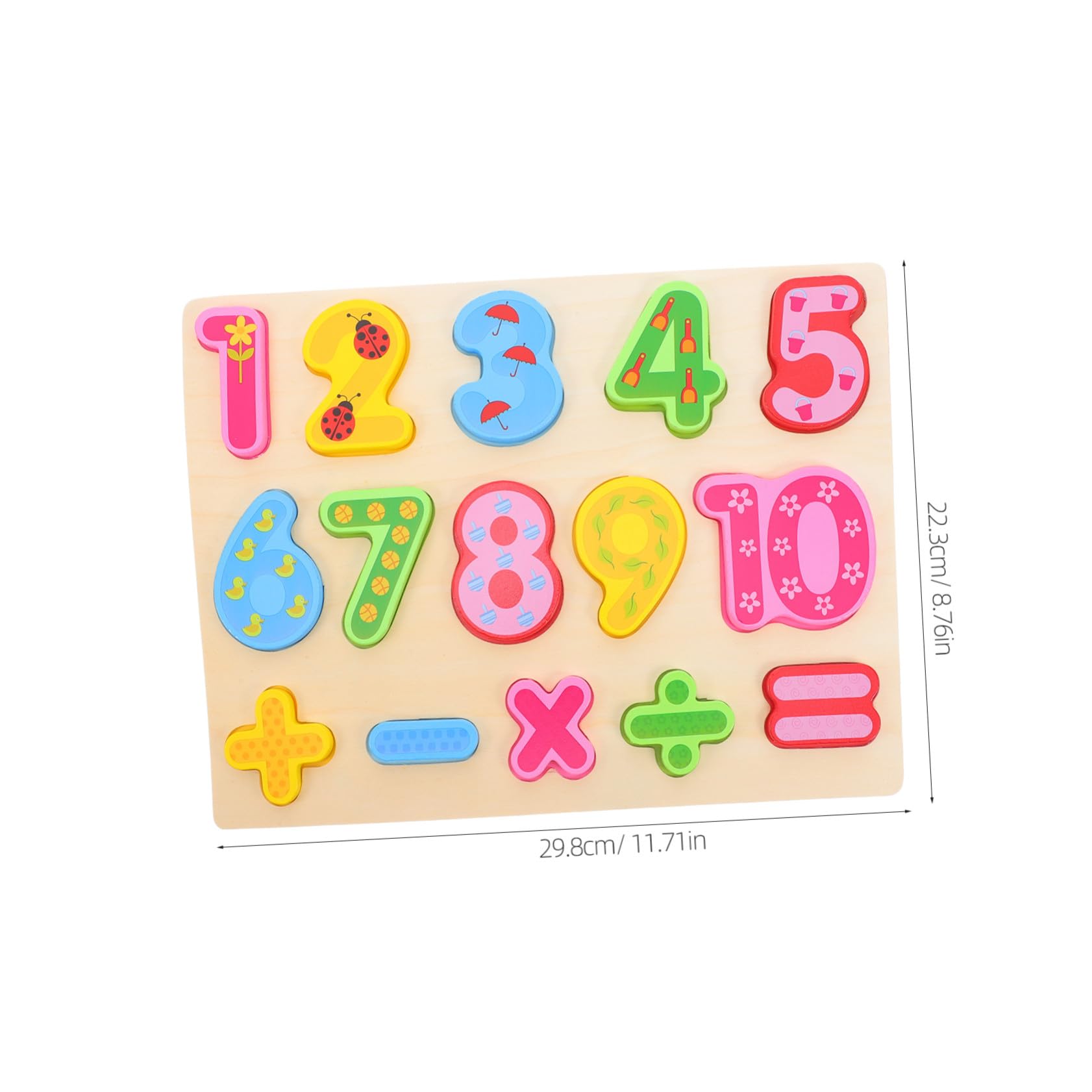 Rompecabezas de Madera Montessori de 3 Piezas para Alfabeto y Números | Formas y Conteo, Juguetes Educativos Preescolares, Niños y Niñas, Obsequio para Cumpleaños y Navidad