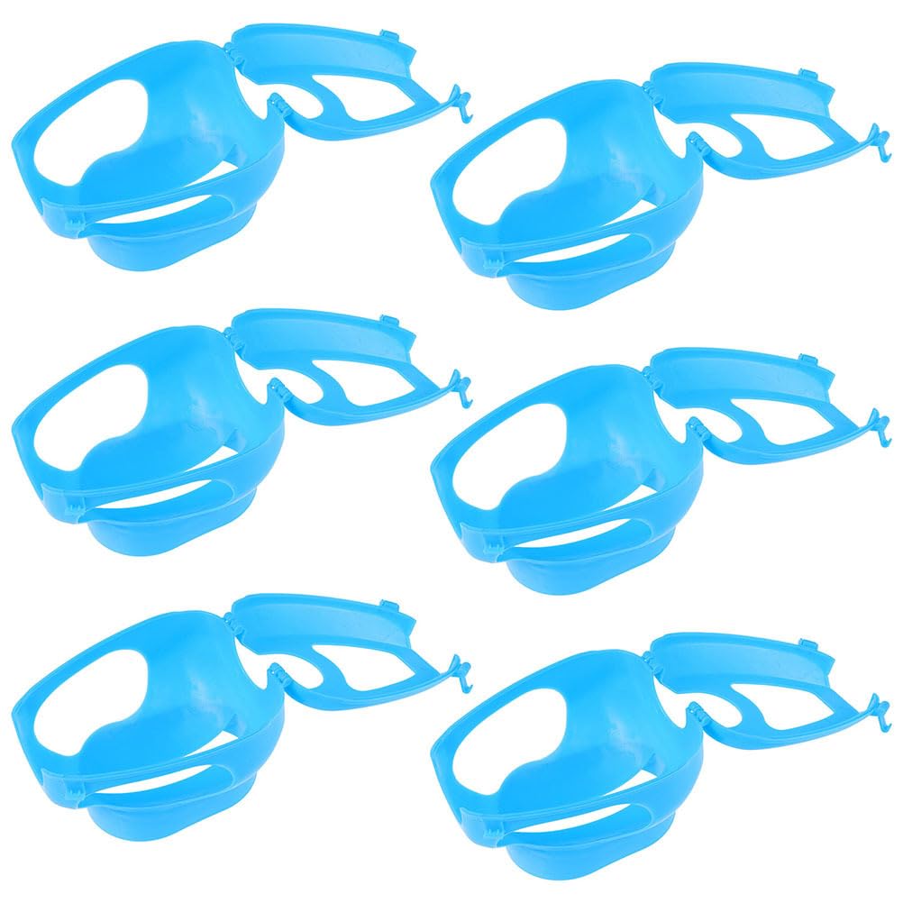 Mipcase Pet Products 6pcs Injection Fixers Feeder Stand Bird Observation Holder Pp Material