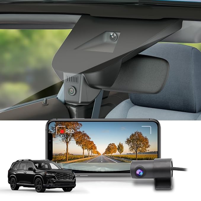 Fitcamx 4K Dash Cam for Honda Pilot 2023–2025