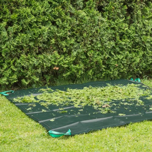 Windhager 06456 Protective and Collectible Tarpaulin, Transport Aid for Garden Waste Topiary Mat, 210 g/m², 1.4 x 1.8 m, Green - Image 2