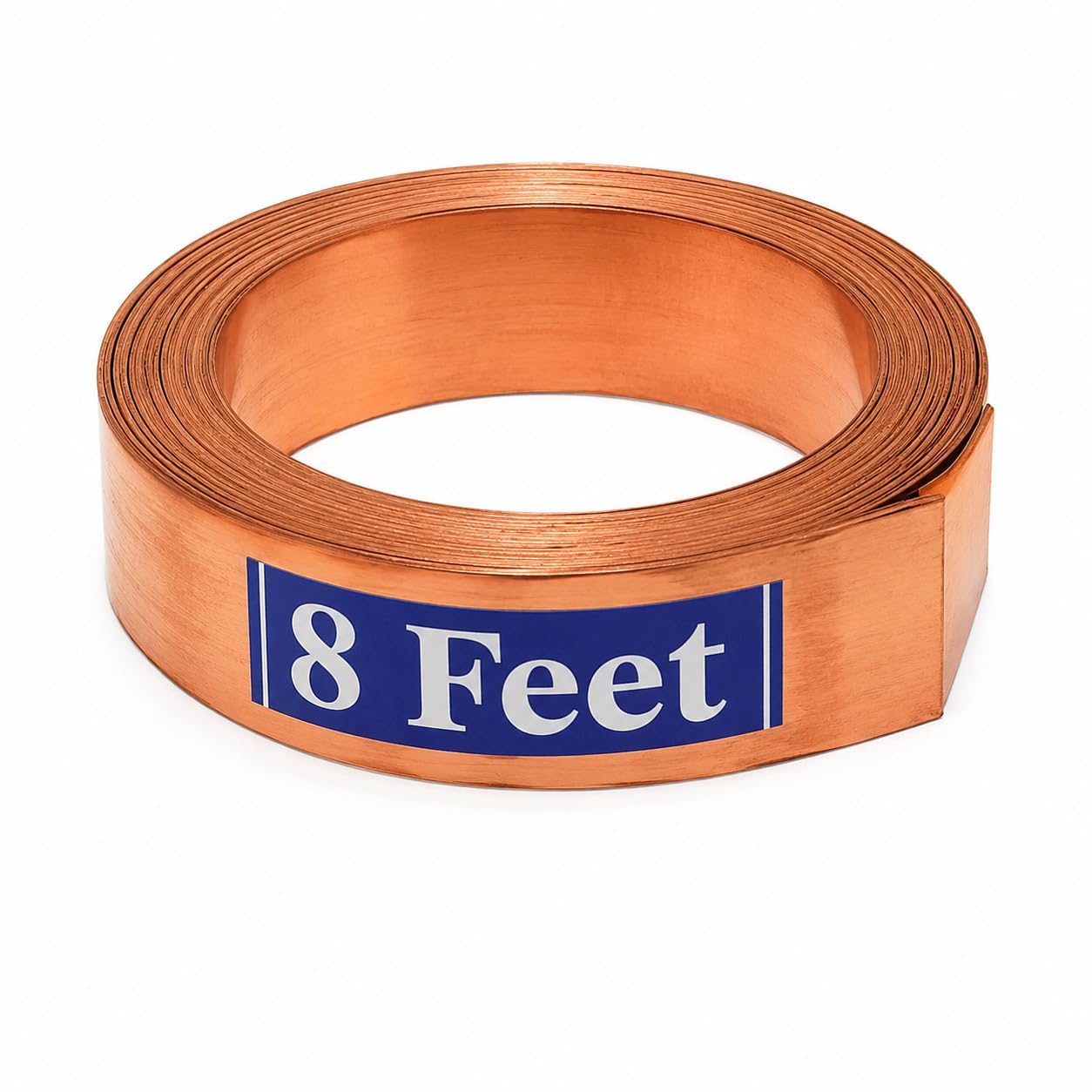 CHANDRAM Pure Copper Strip for Toilet Treatment 0.5 Inch Width x 8 Feet Length x 2 mm Thickness Flat Strip Corrosion Resistant Earthing & DIY Electrical Applications (Pure Copper Strip)-image-3