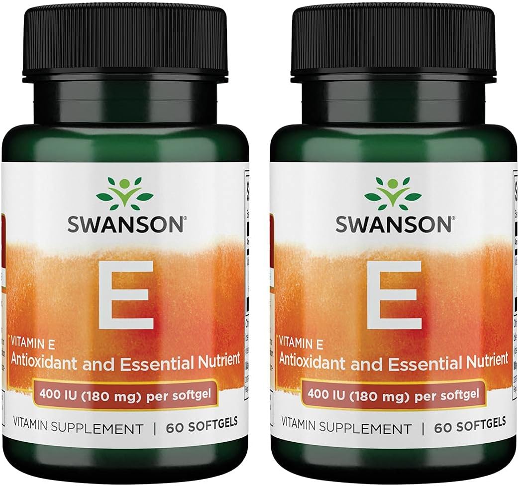 Swanson Vitamin E 400 Iu 400 Iu (268 Milligrams) 60 Sgels