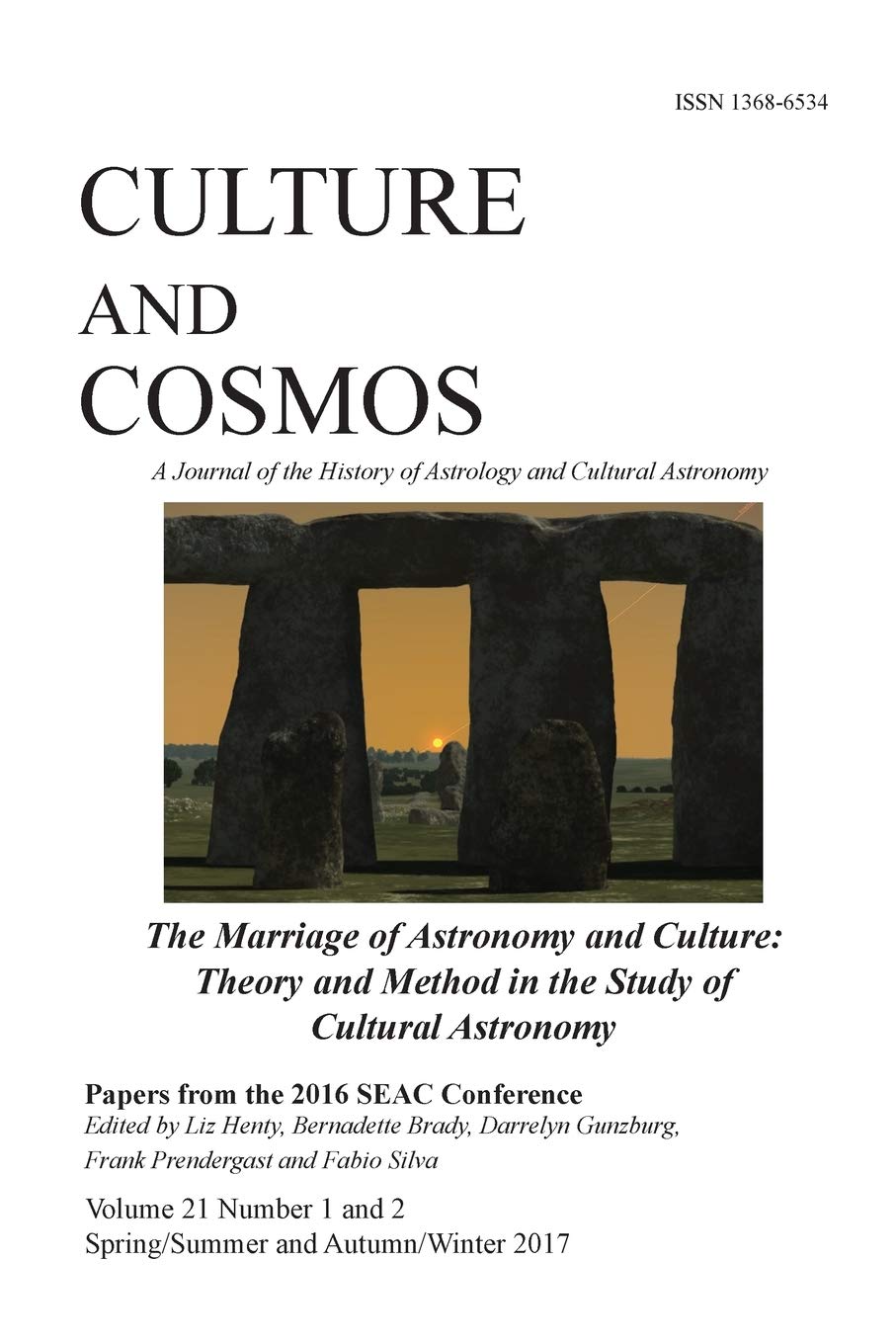 Culture and Cosmos Vol 21 méthodologie étude astronomie et civilisations