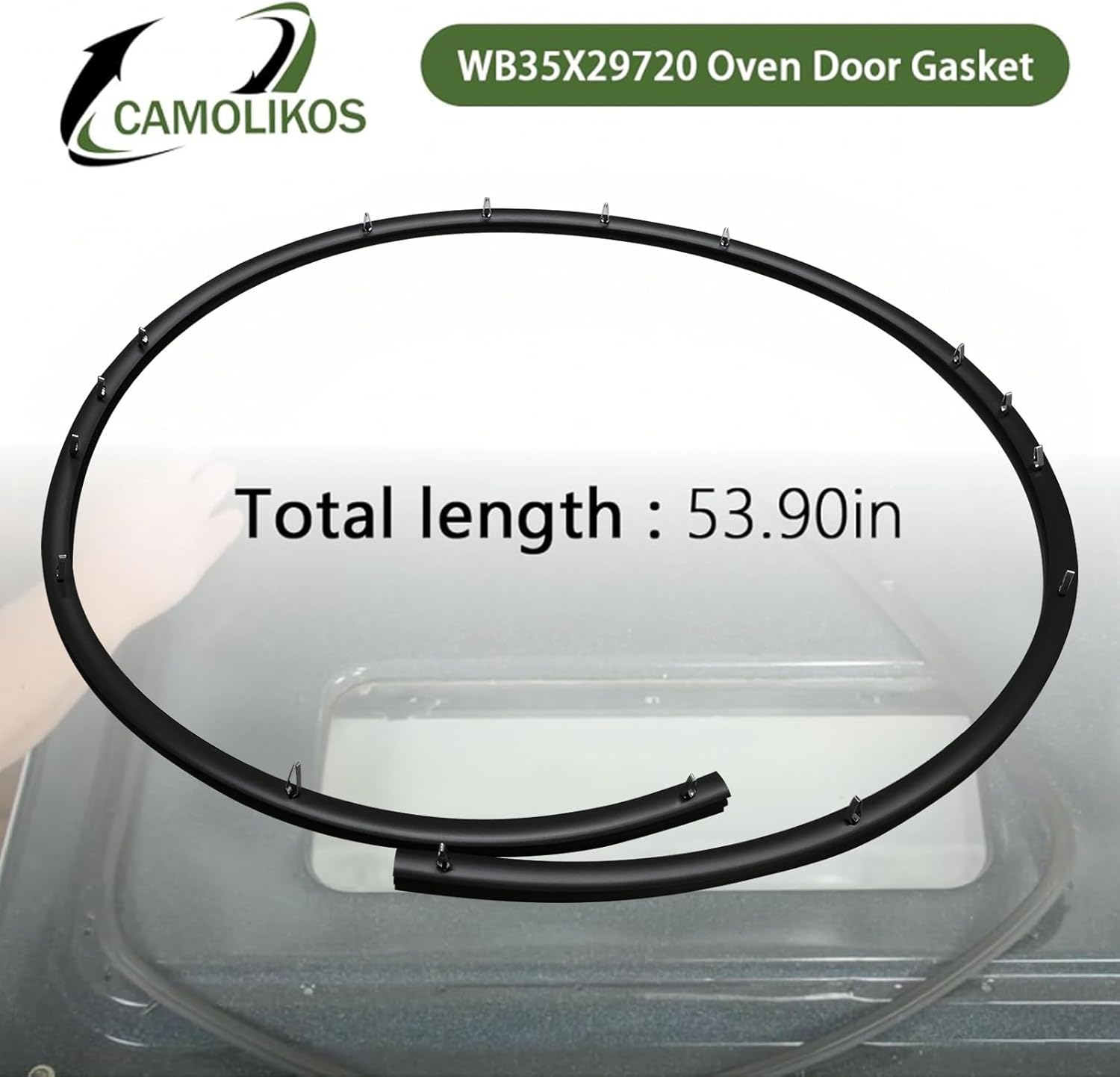 WB35X29720 Oven Range Door Gasket wb32k3 range oven door seal compatibla with GE Hotpoint replaces 4862707 AP6333855 PS12577485 EAP12577485