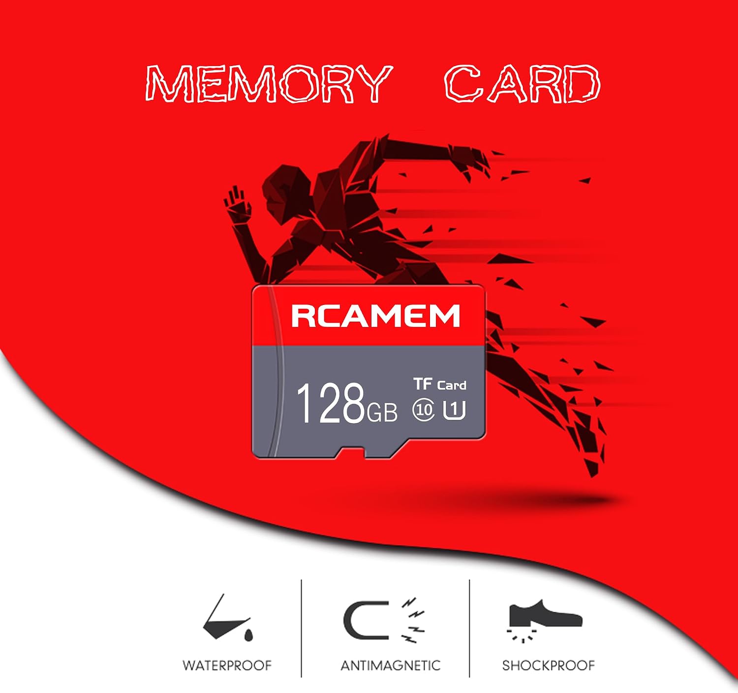 128GB Micro Memory Card with Adapter TF Card Class 10 for Camera