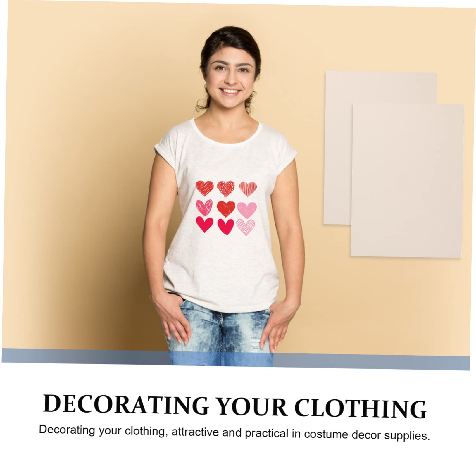 jojofuny 100 Blatt Wärmeübertragungsfolie für T Shirt Druck Schnelltrocknendes Sublimationspapier für Textilien und Geeignet für Diy Projekte Zuhause