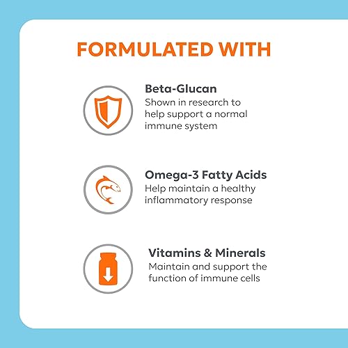 Nutramax Laboratories Nutramax Imuquin Immune Health Supplement Powder for Dogs, with Beta Glucans, Marine Lipids, Vitamins and Minerals, 30 Packets, Updated Version(Updated Version)