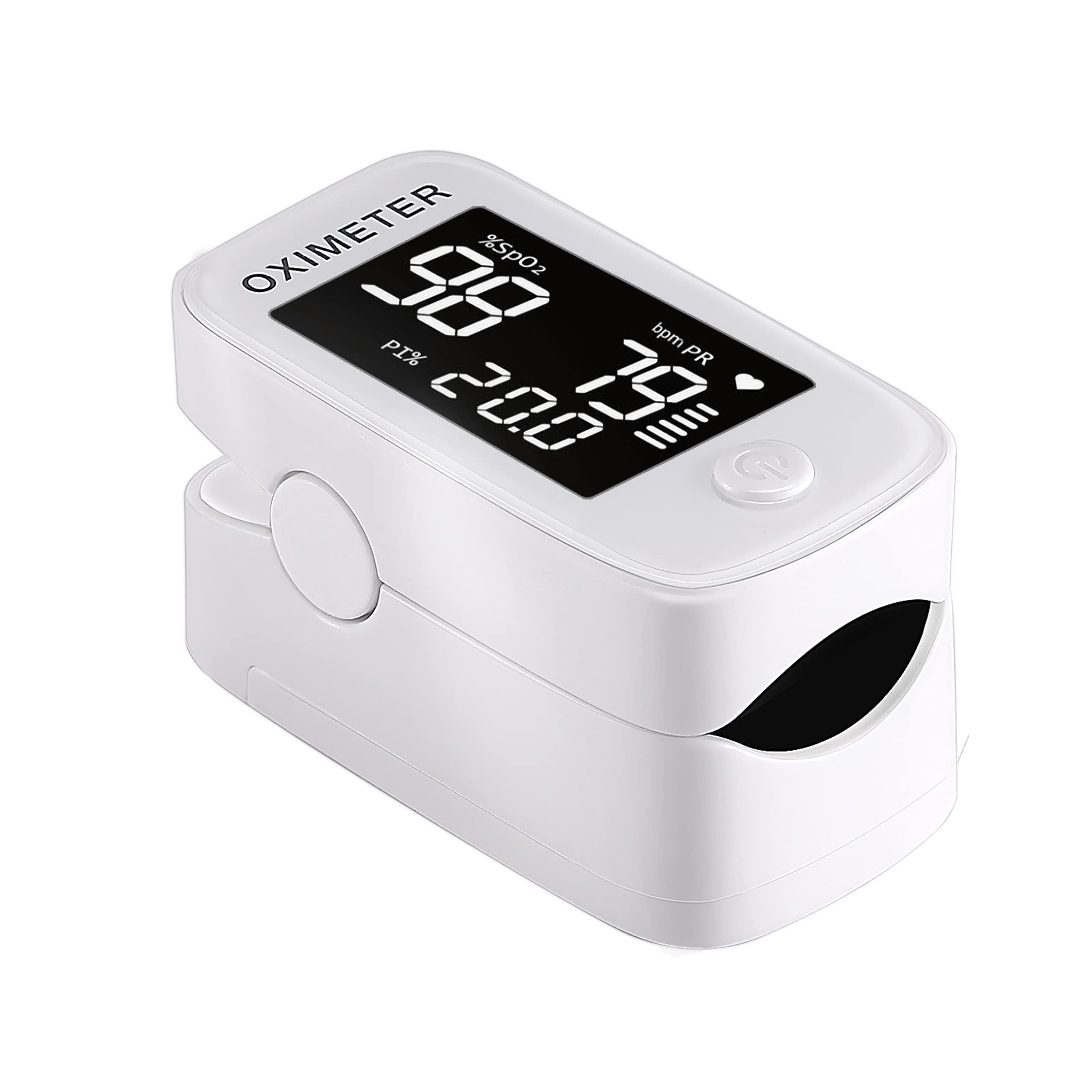 YIMI Life Pulse Oximeter Fingertip LED Screen, Blood Oxygen Saturation Monitor Fingertip, Blood Oxygen Meter Finger Oximeter Finger with Pulse, O2 Monitor - White Pulse Oximeter Fingertip,Pulse Oximeter 1.5" LED Display, Accurate Fast Spo2 Blood Oxygen Heart Rate Monitor Household Health