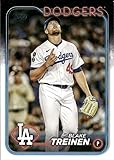 2024 TOPPS UPDATE #US196 BLAKE TREINEN DODGERS BASEBALL OFFICIAL TRADING CARD OF MLB