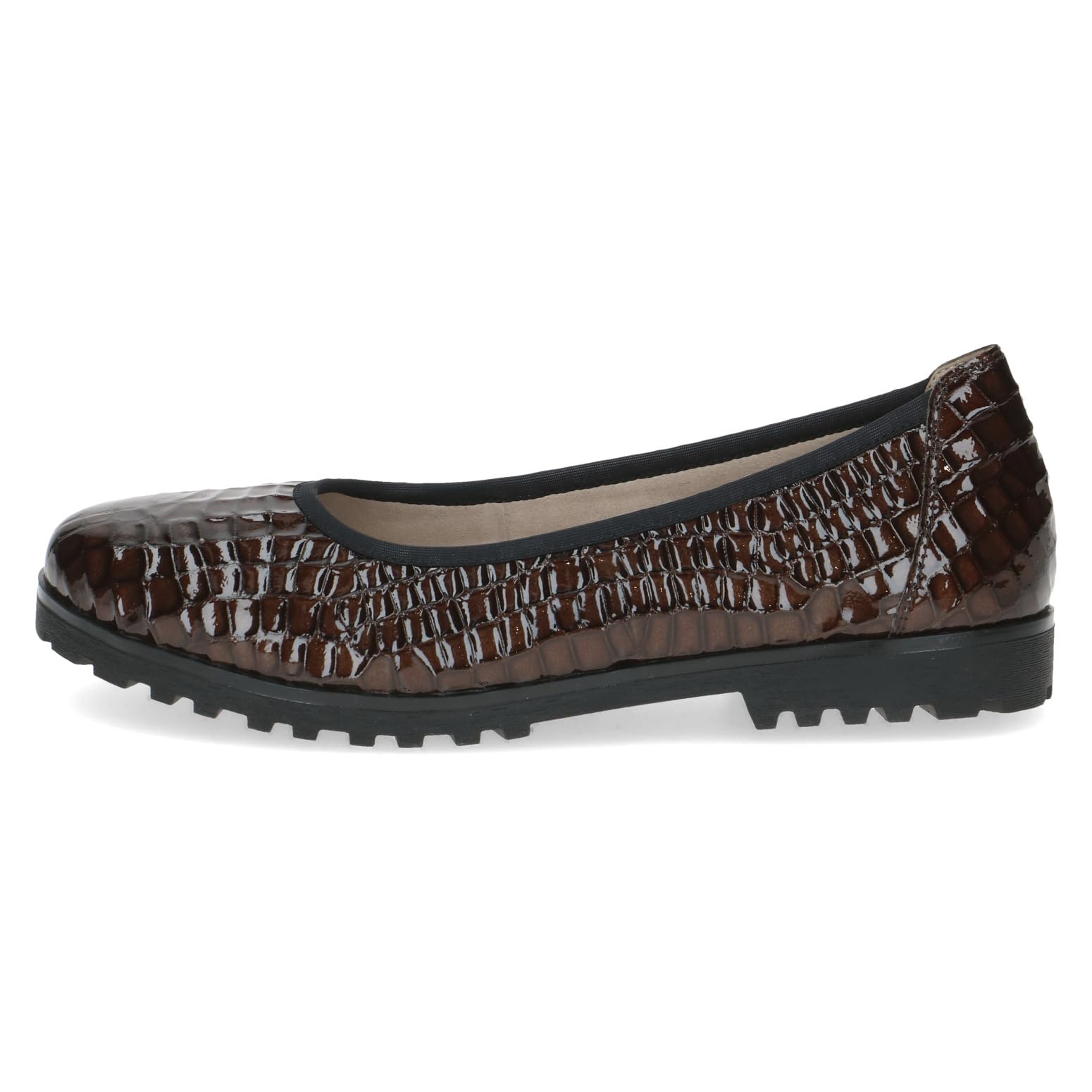 Caprice Damen Ballerinas aus Leder Rund