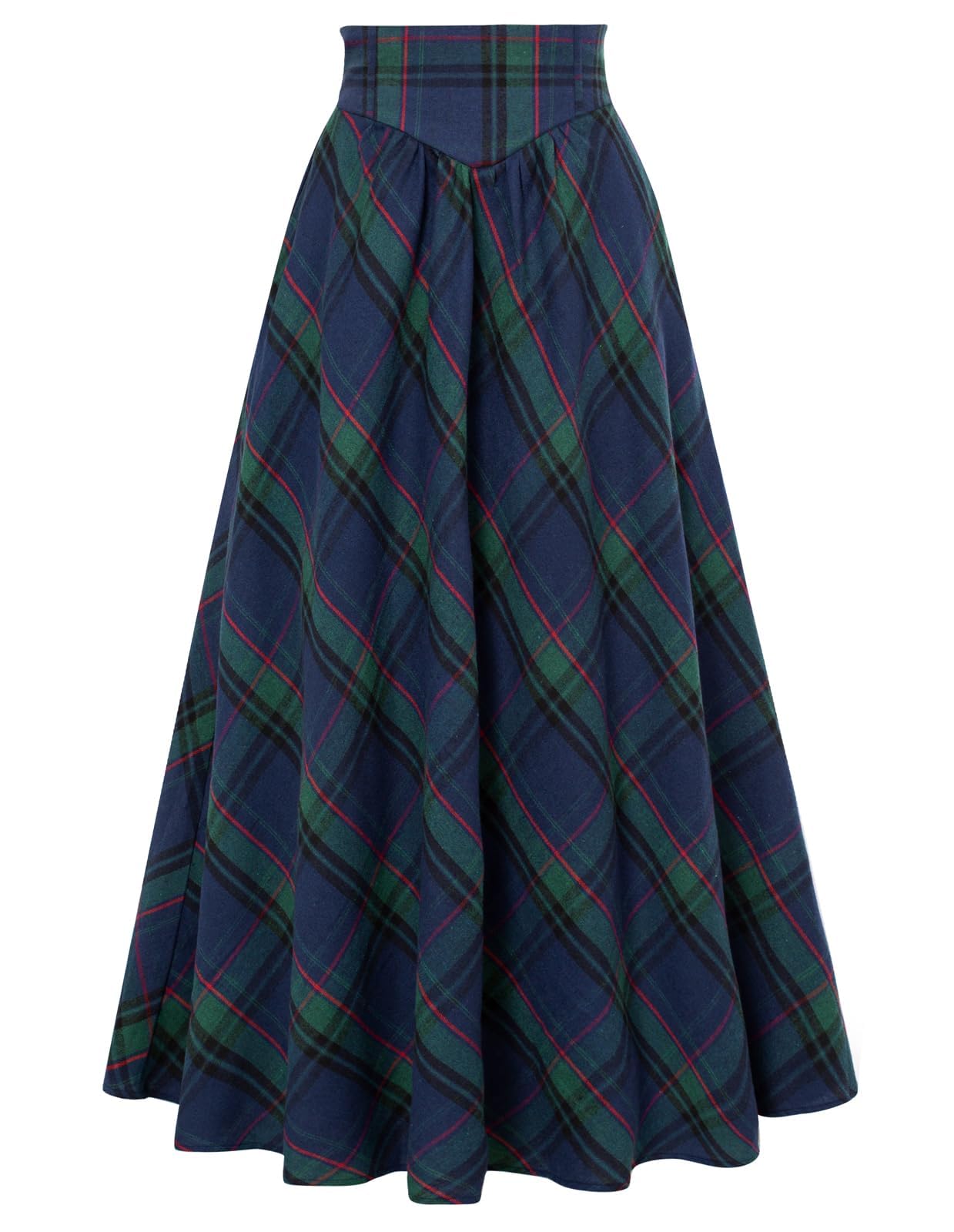 SCARLET DARKNESS Damen Viktorianischer Trachtenrock Hohe Taille Lacing Mittelalter Maxi Rock