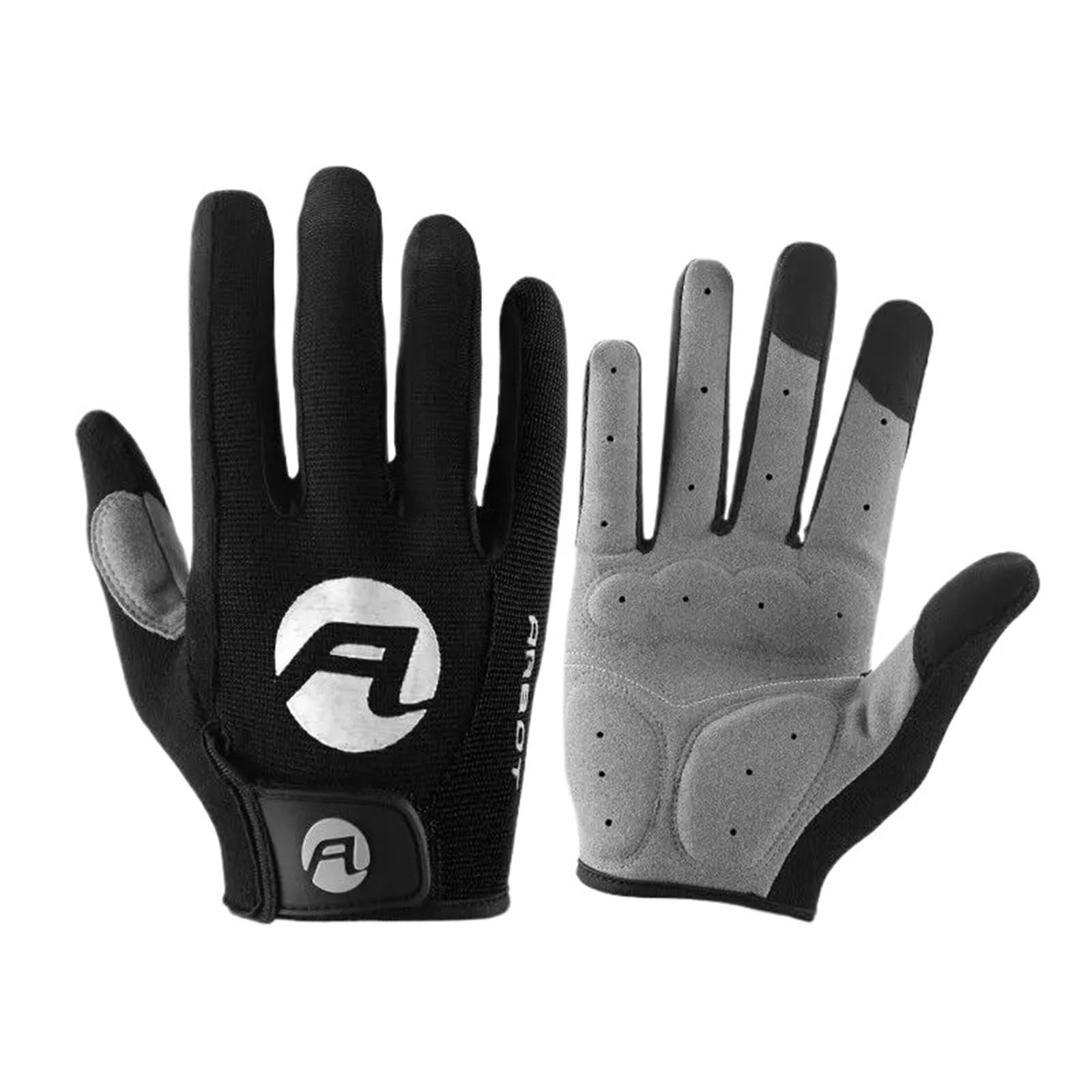 Vollfinger-Fahrradhandschuhe, Touchscreen-kompatibel, gepolstert, rutschfest, MTB, BMX, Fahrradhandschuhe für Damen und Herren