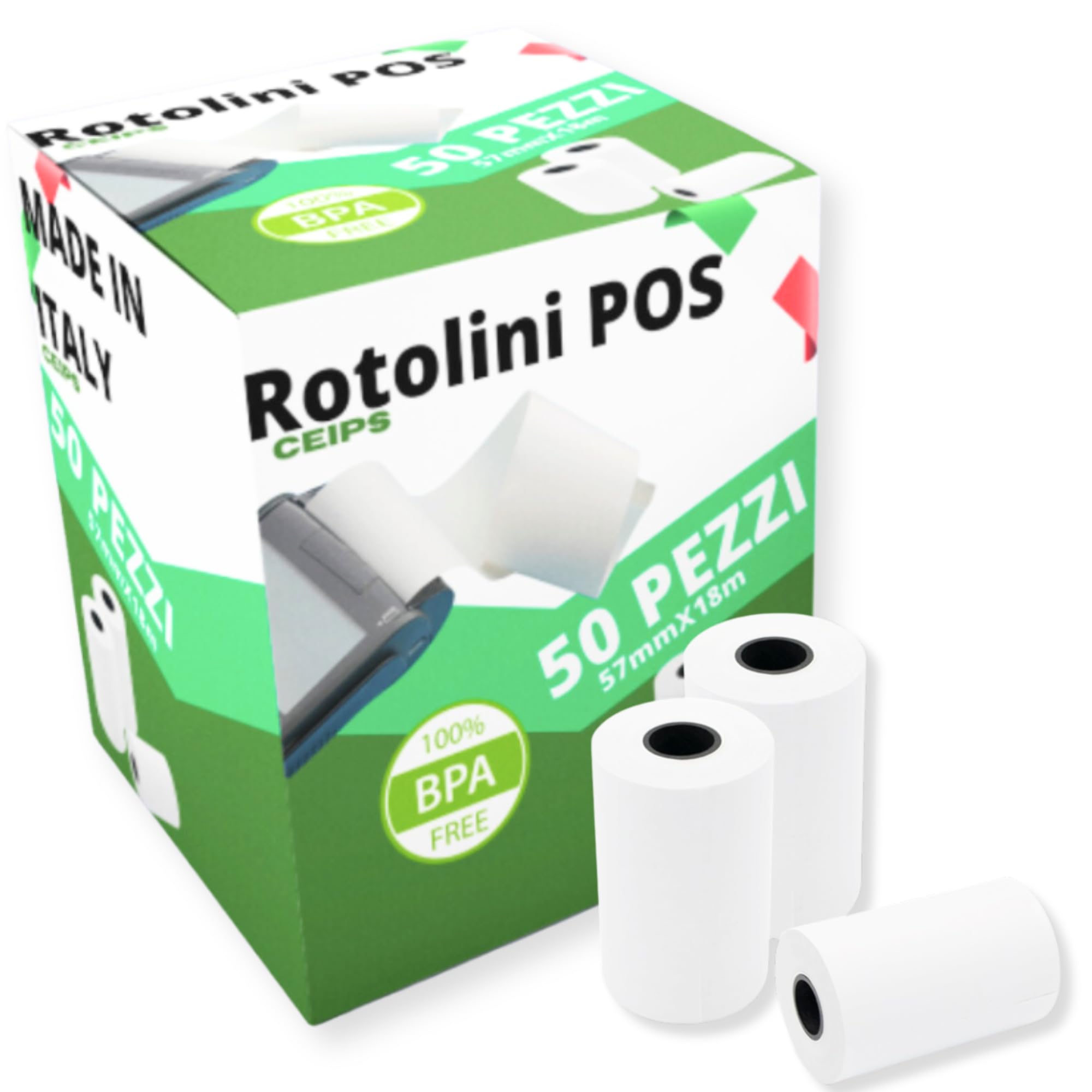 10 Rotoli Carta Termica Per Mini Stampante - 57x25 Mm, Compatibile Con Kidizoom Printcam E Altre - Foto 2