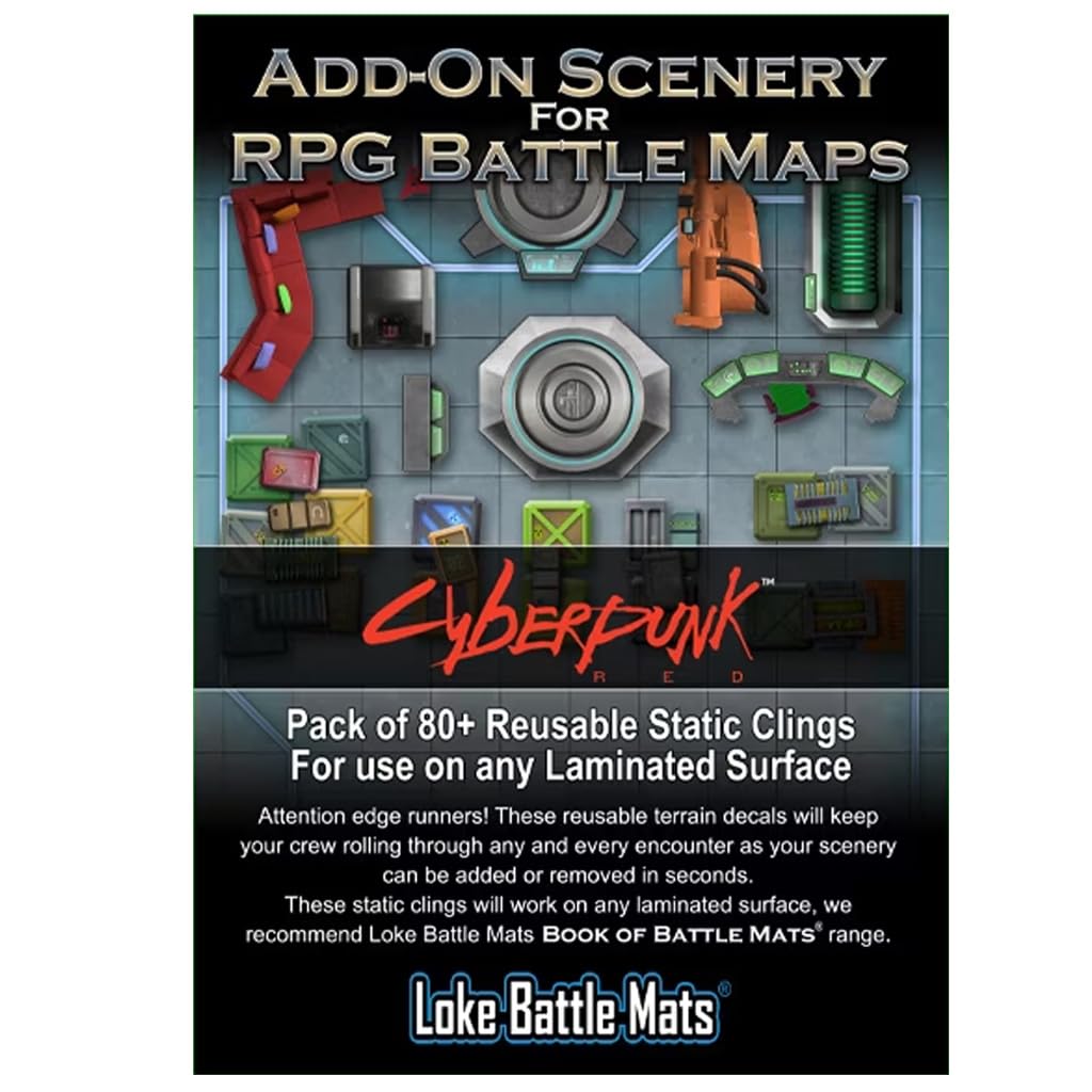 Loke Battle mats - Add On Scenery for RPG Maps - Cyberpunk RED