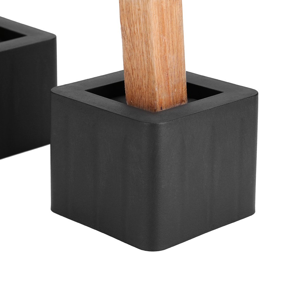 XPGEREP 4 Pack Meubelstijgers, Bed Risers, Heavy-Duty Bed Lifts Bank, Tafel, Stoel, Bureau of Sofa Riser Vloerbescherming, Vierkant/Bruin/7,8x5,8x4,8 cm