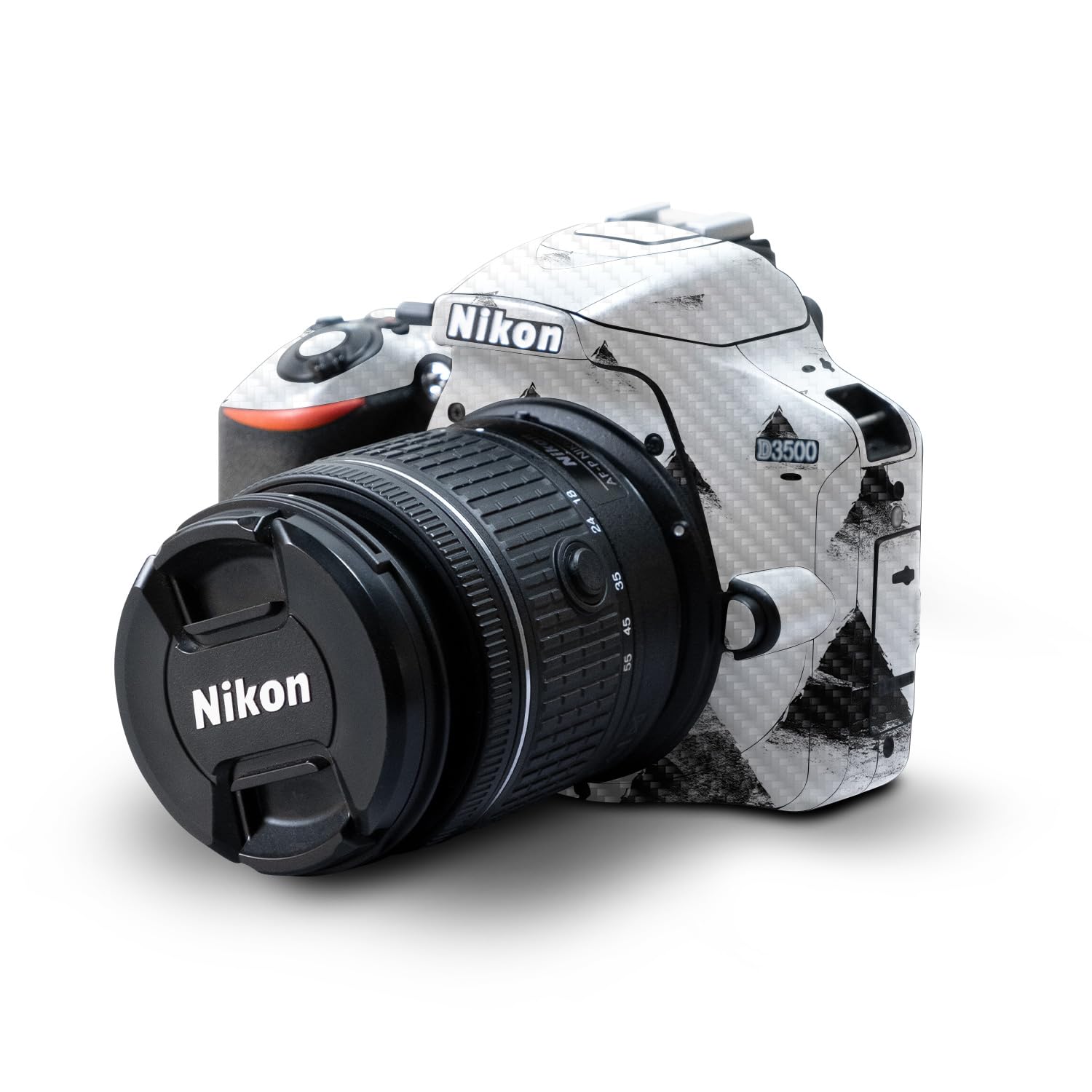 Carbon Fiber Skin Compatible with Nikon D3500 Camera - Black Hills - Premium 3M Vinyl Protective Wrap Decal Cover - Easy to Apply | Crafted in The USA by MightySkins