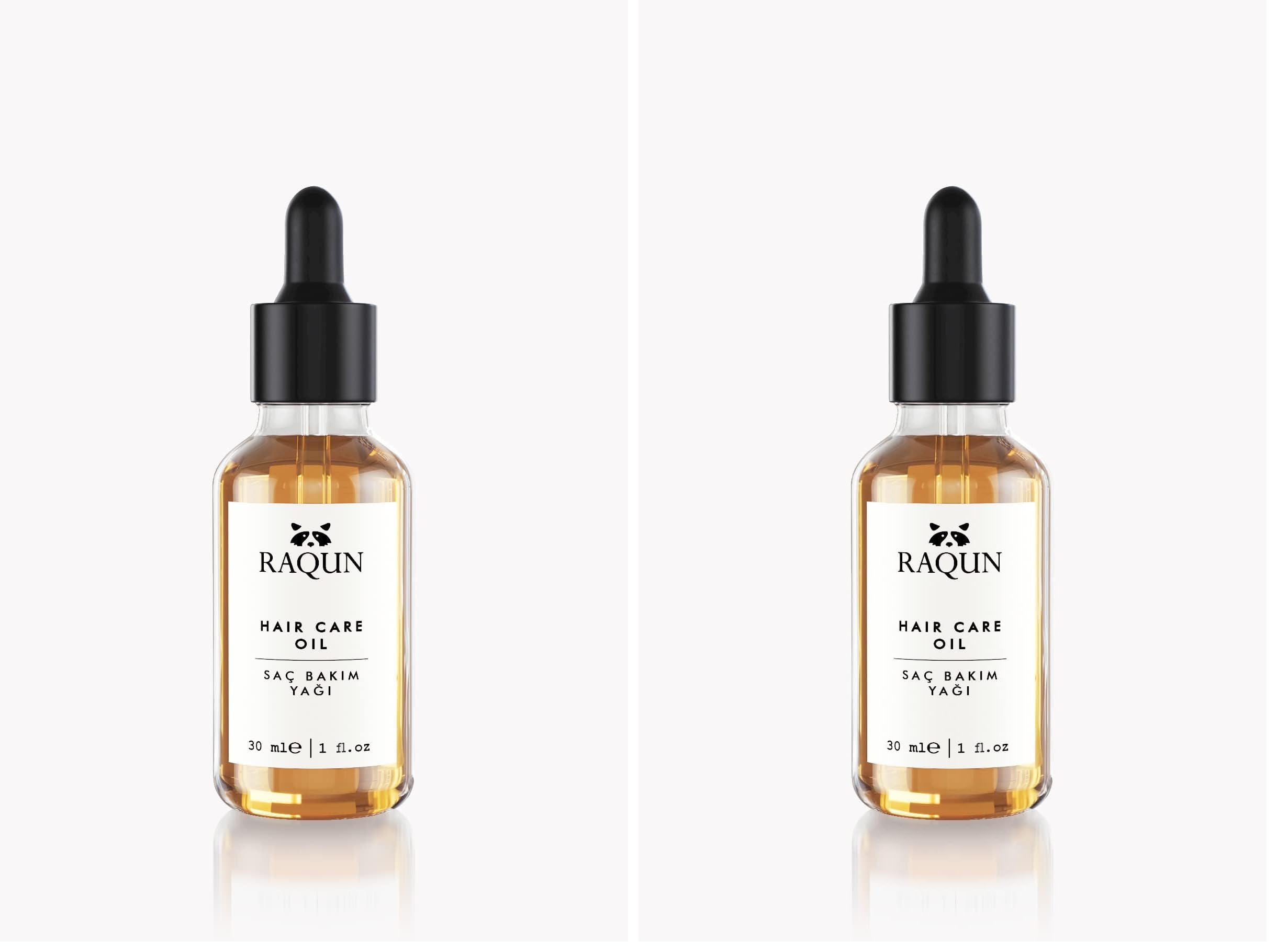 RAQUN Saç Bakım Yağı 30ml%100 Doğal (2 paketi)