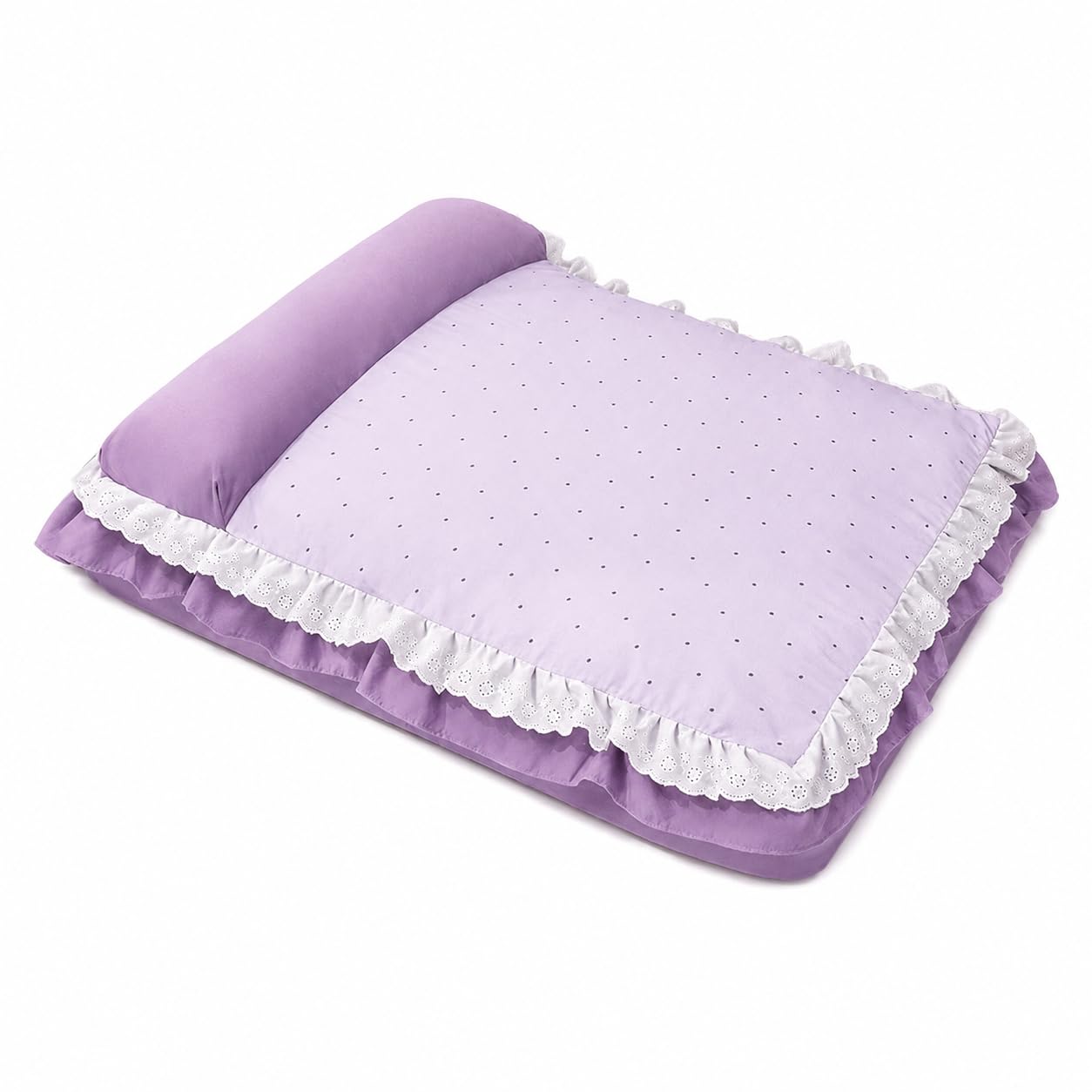 Lettino cane retrò francese, cuccia cane lavabile 62x43cm, per cani sotto 5kg e gatti, Violetto