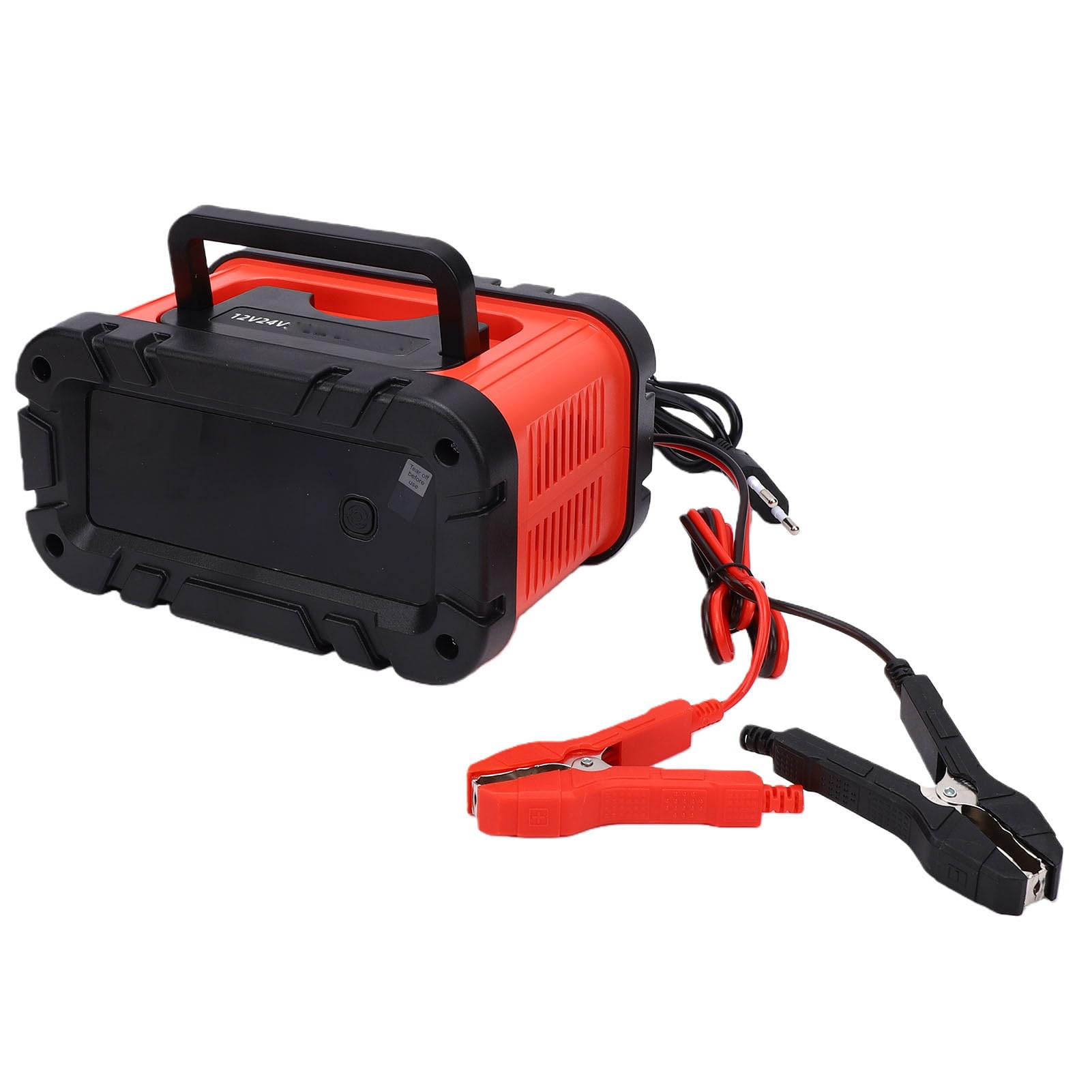Tbest Caricabatterie Intelligente 12V 24V Caricabatterie Automatico Mantenitore per Batterie Auto, Camion, Moto, Barche, Batterie LiFePo4 con modalità di Riparazione, Morsetti