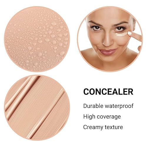 Miniatura 4 de 1 paquete de crema de base corrector sin aceite mate, base de maquillaje profesional, cobertura completa, corrector líquido para tatuajes, base de