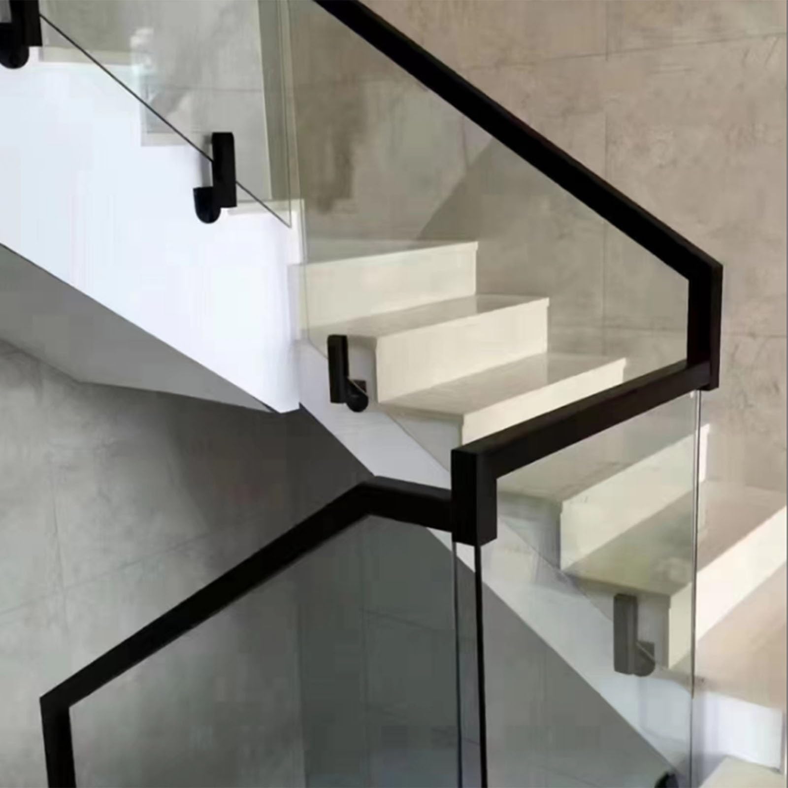 Ringhiera in Vetro Morsetto Anteriore Con Rubinetto Distanziatore Per Ringhiera In Vetro Per Balcone, 1-20 Pezzi Morsetti Per Recinzione Per Piscina Quadrati Con Raccordi Per Uso Su Scale/piattaforme,