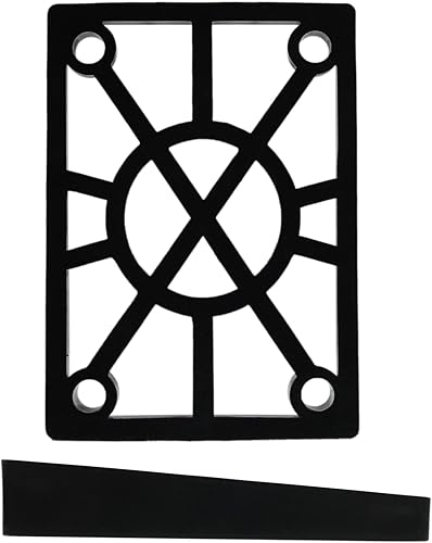 H bloque Longboard en ángulo Riser Pad (plástico duro) 2-Pack (a 14mm.)