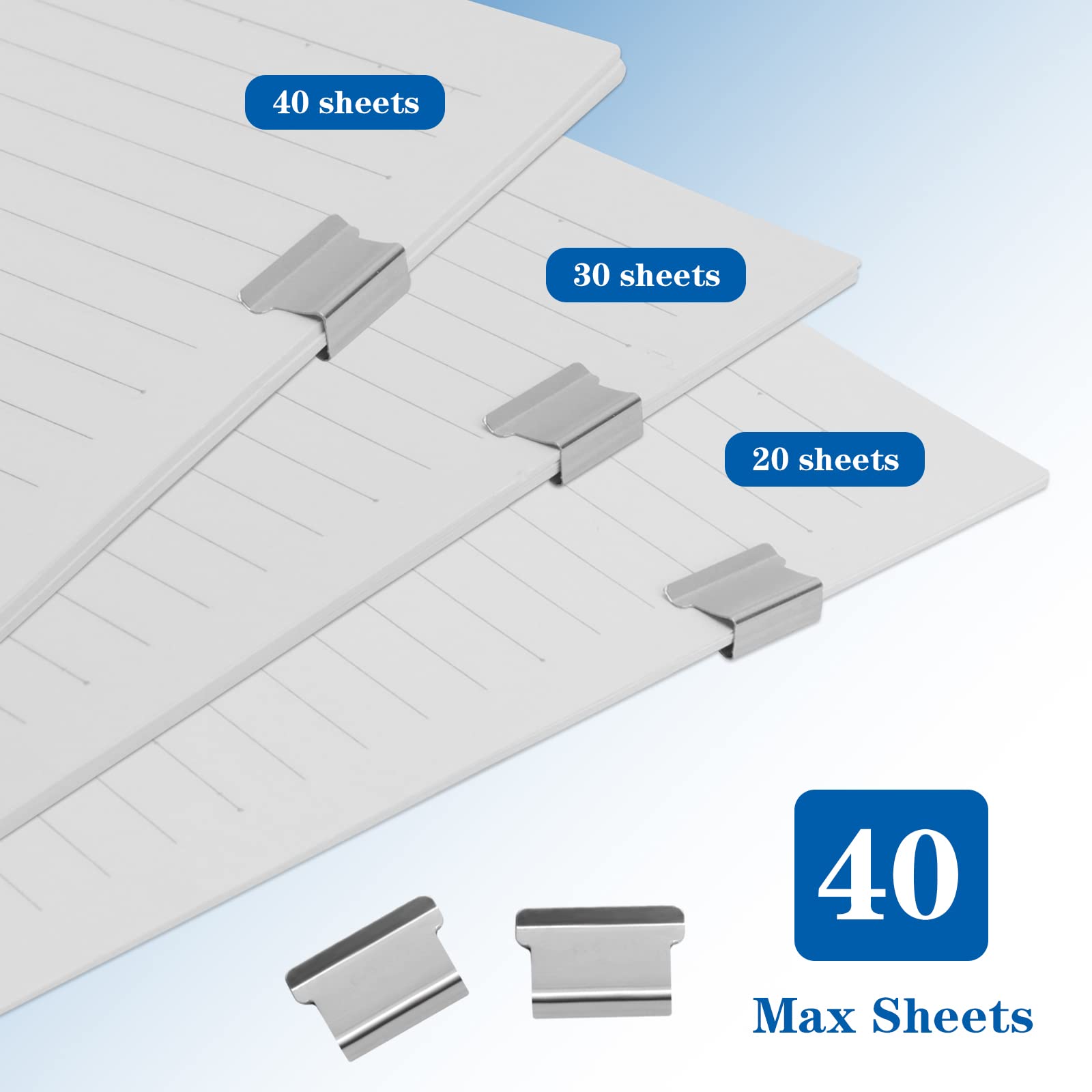 250 Clip In Acciaio Inossidabile Per Chiudere Sacchetti - Pinzatrice Senza Graffette Riutilizzabile - Foto 2