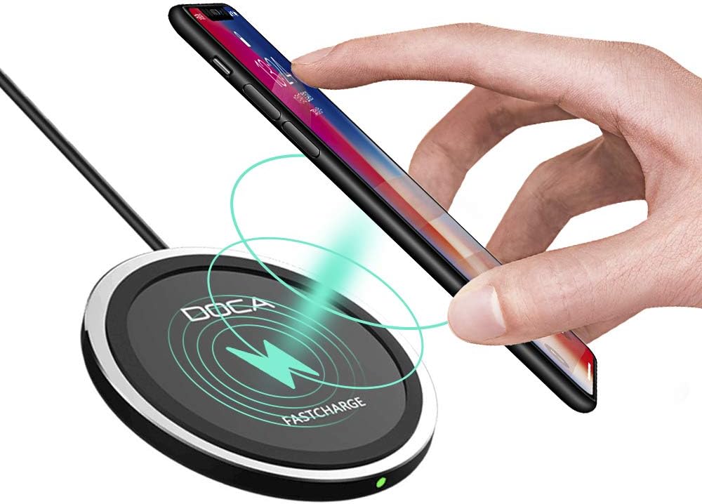 ZIGLINT Fast Wireless Charger, Qi-Certified 10W Wireless Charging Stand, Compatible for iPhone 11/11 Pro/11 Pro Max/XS MAX/XR/XS/X/8/8 Plus, Galaxy Note 10/Note 10 Plus/S10/S10 Plus/S10E/S9