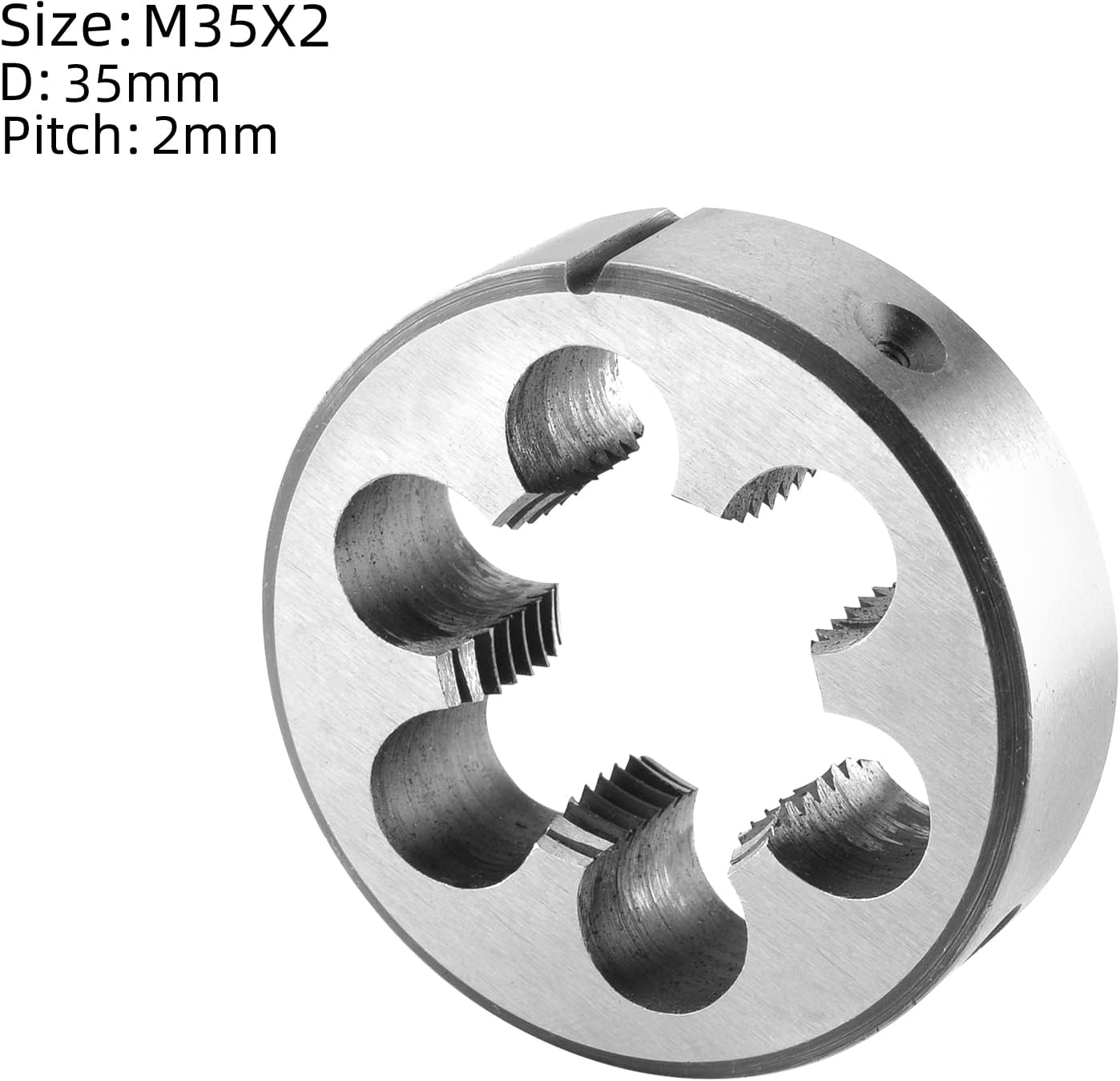 Burkit M35 X 2 Tap and Die Set, M35 x 2.0 Machine Thread Tap and Round Die Right Hand