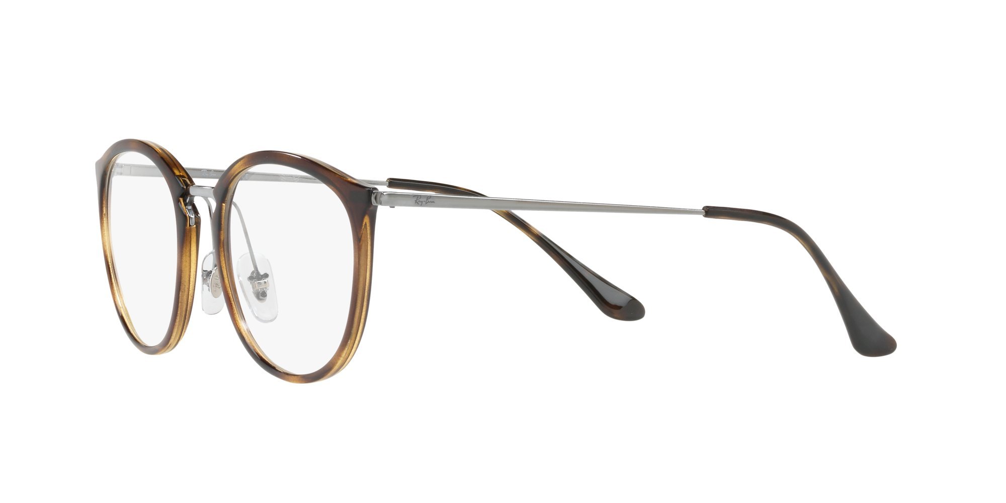 Ray-Ban Rx7140 kwadratowe oprawki do okularów korekcyjnych, Brązowy (Havana), 49