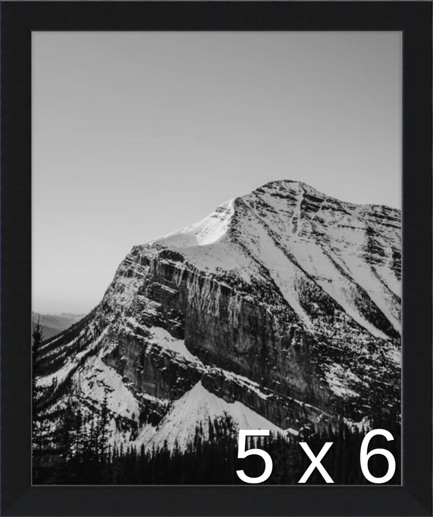 Frame It Easy 5 1/8 x 6 1/2 Satin Black Metal Frame (Ashford) 5.1x6.5 inches-image-26