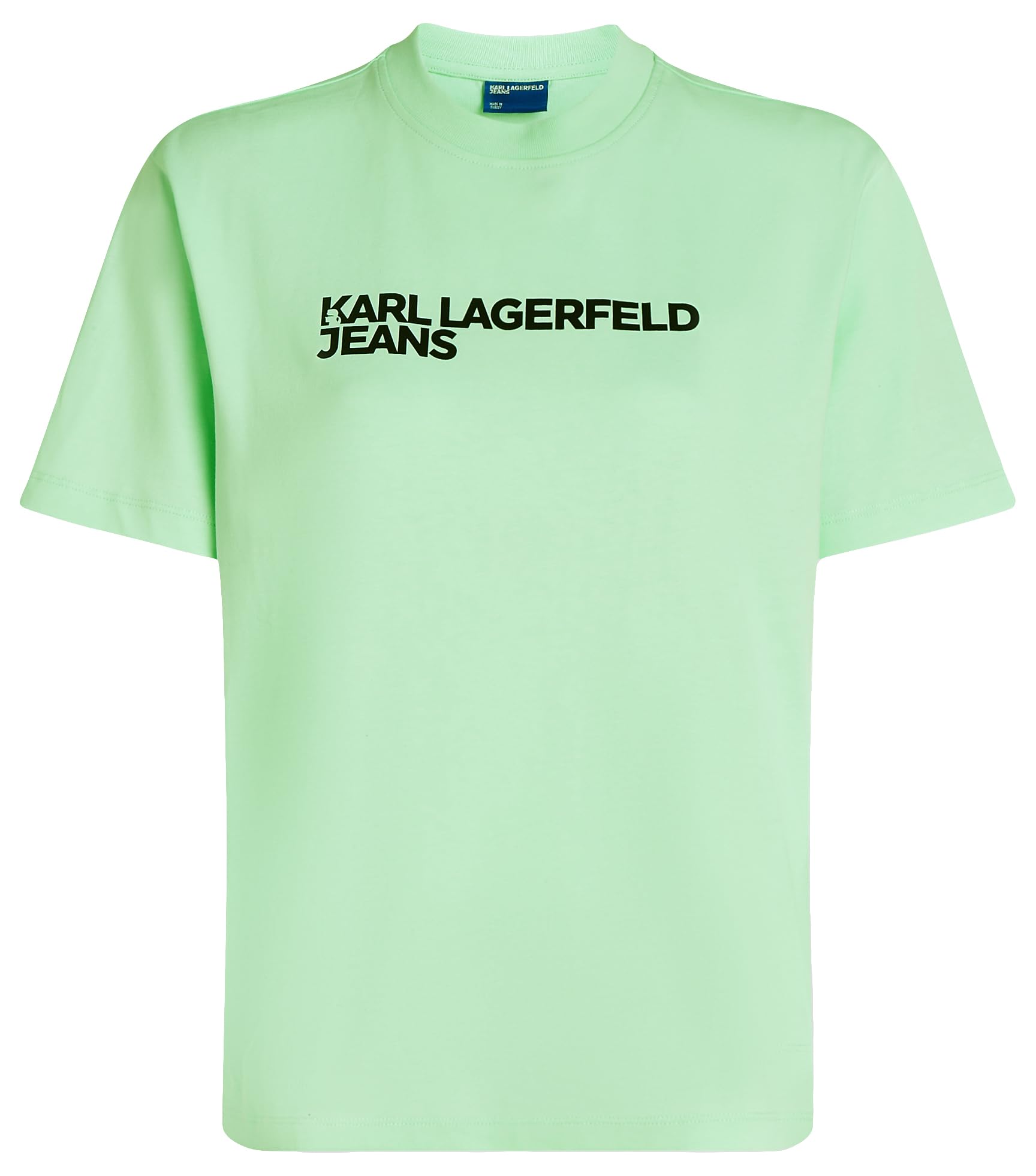 KARL LAGERFELD JEANS, Women's, Regular Short Sleeve Essential Logo Tee, Regular Fit, Blue, XS