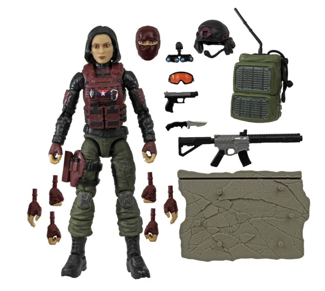 Action Force Valaverse Lt. Hyun Black Series Premium 6-Inch Scale Action Figure with Multiple Accessories