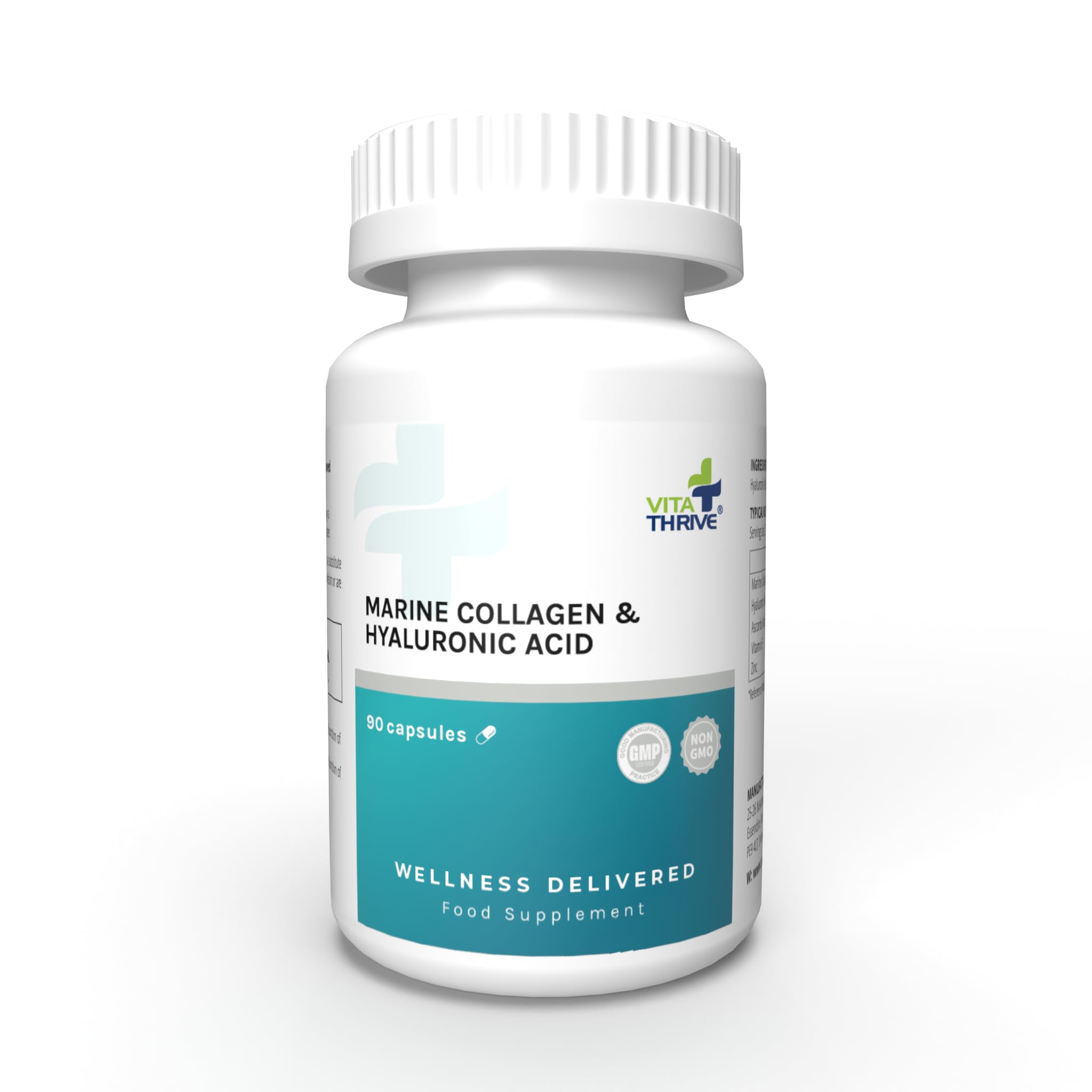 Vita Thrive Vitathrive Marine Collagen & Hyaluronic Acid - 90 Capsules