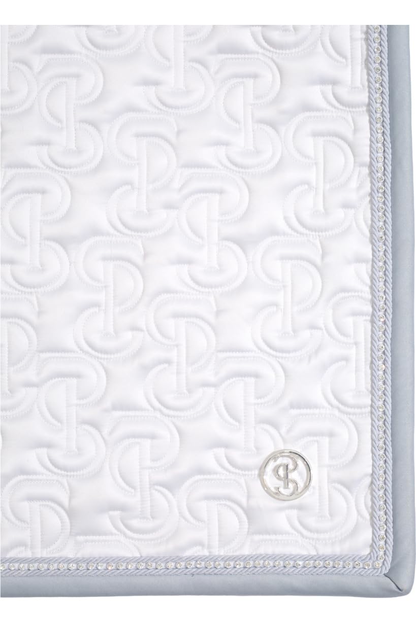 PS of Sweden 2025 Kristall Satin Dressur Sattel Pad 1110-117 - 001 - White
