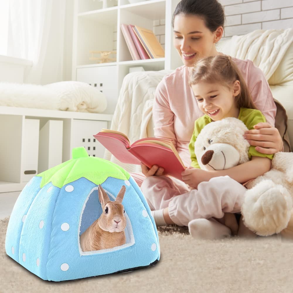 Cama Cobaya Fresa Suave Y Cálida - Escondite Para Hámster, Chinchilla, Hurón, Erizo O Conejo - Cama De Invierno Acogedora Para Jaulas