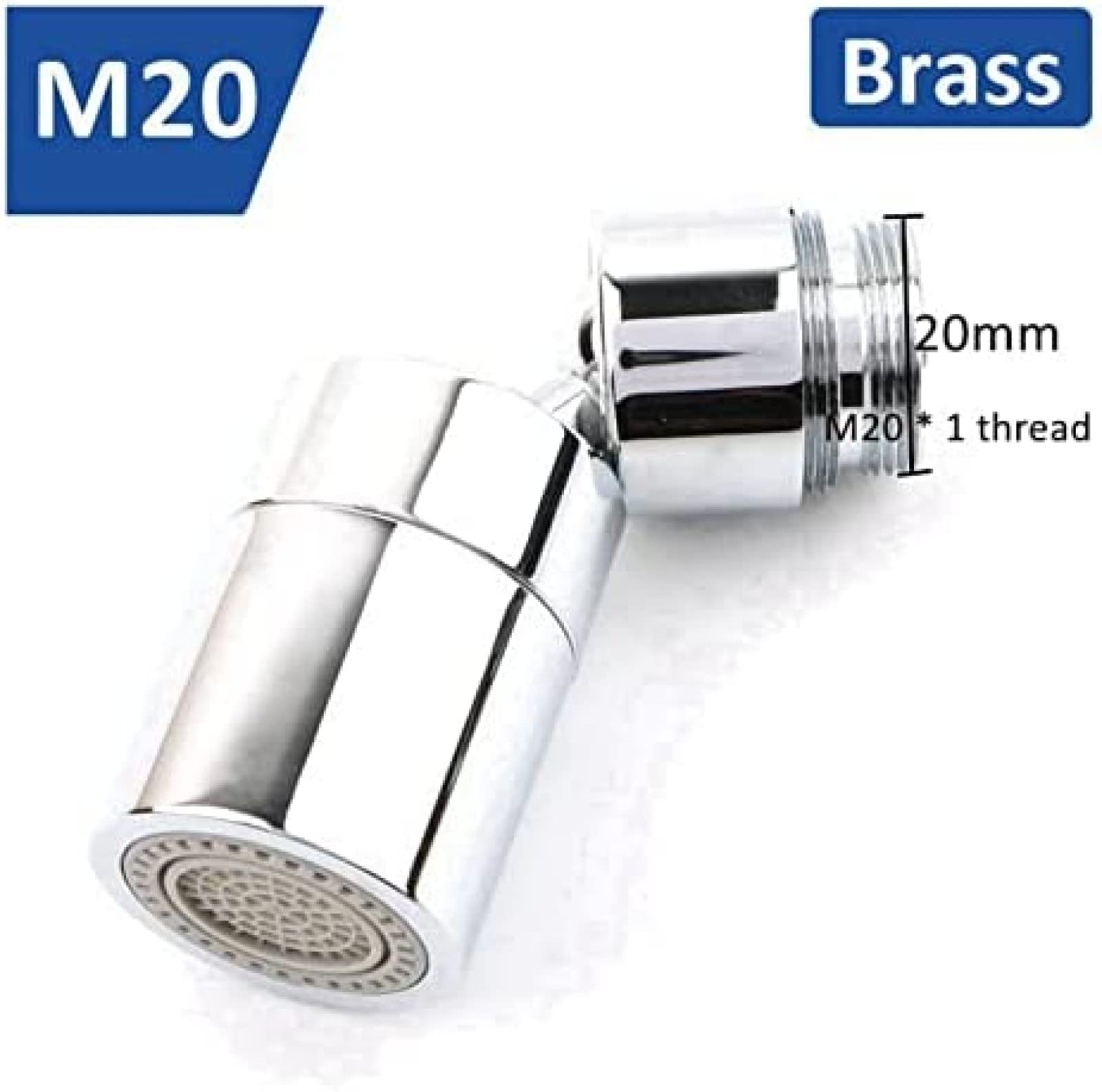 Rotierender Wasserhahn-Verlängerungs-Wasserhahn-Adapter, 360 Drehbarer Wassersparender Luftsprudler M16 18 20 22 24 26 Badezimmer-Wasserhahn-Bubbler, Wassermund, Blumen Verhindern Spritzer, Wasser