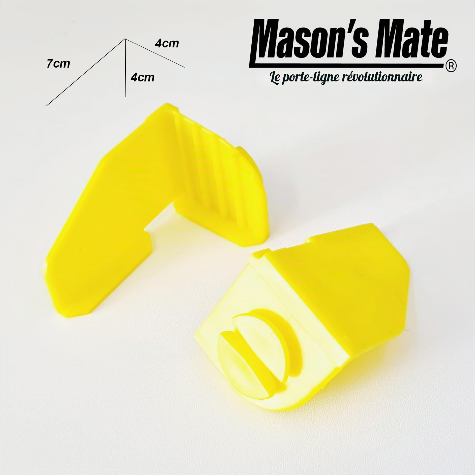 Compagnon du maçon – 2 ensembles de supports d’angle pour ligne de construction et 30 m de ligne de construction