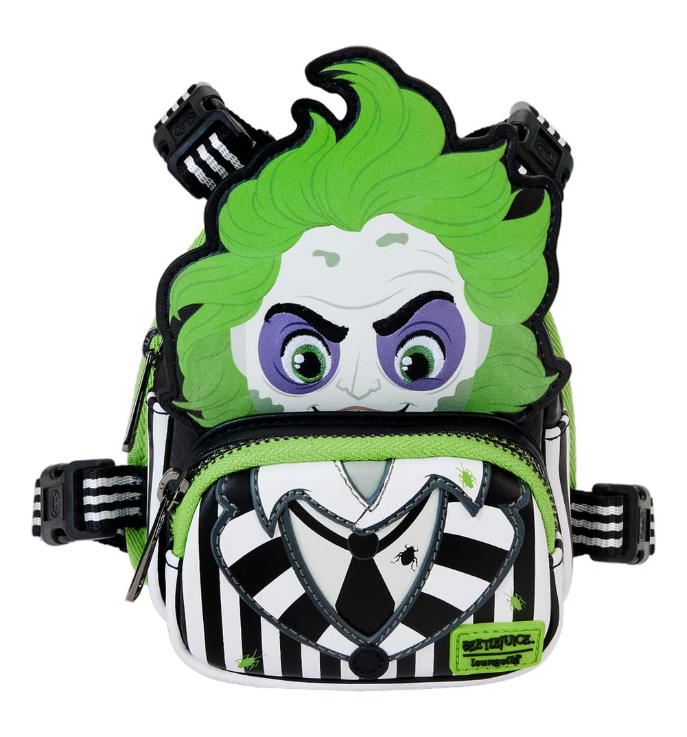Loungefly Beetlejuice Cosplay Mini Backpack Dog Harness Medium