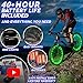 Activ Life Bike Lights (2 Wheel, Green) Best Easter Basket Stuffers for Boys Teens & Men Gifts - Top Kids Beach Vacation Must Haves & Fun Spring Break Essentials Cool Birthday Presents for Son Dad Him