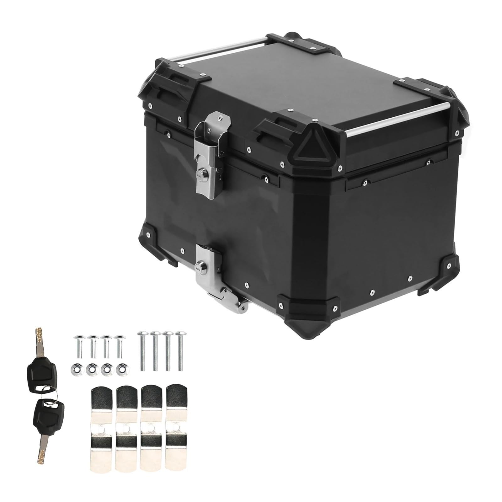 bagażnika motocykla Uniwersalny 45L motocyklowy aluminiowy kufer górny, bagażnik, bagażnik z szybkim zwalnianiem, tylny kufer turystyczny motocyklowyTopcase