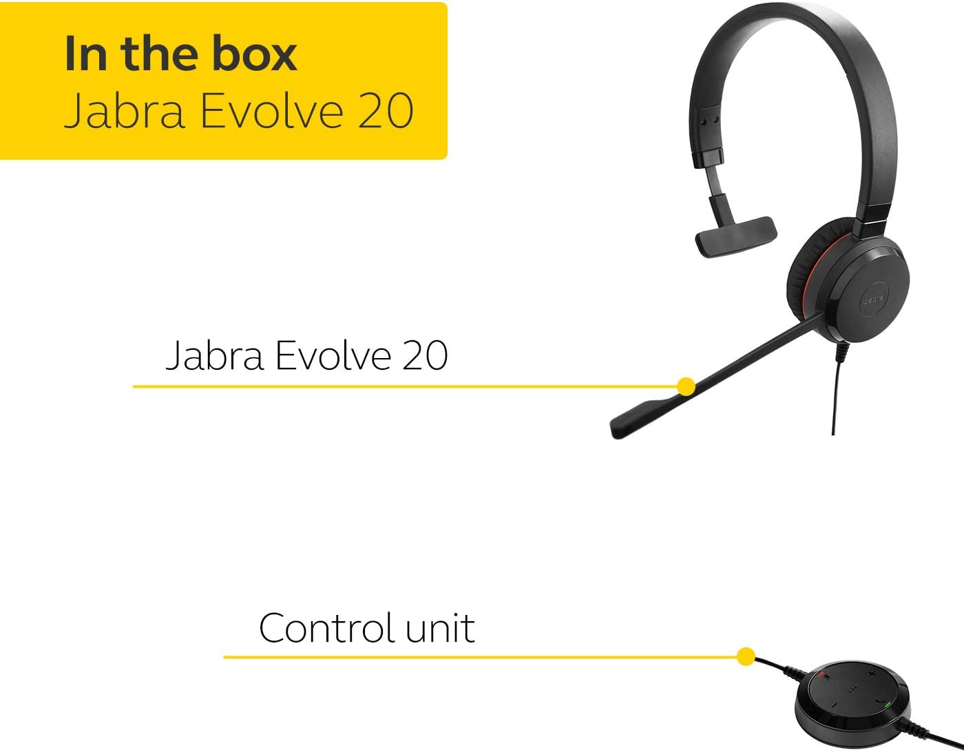 Jabra Evolve 20SE UC Mono Wired Headset