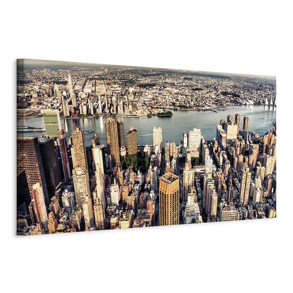 Tableau Déco Murale Toile Intissé Impression New York, Référence D-B-0006-b-m, Neuf