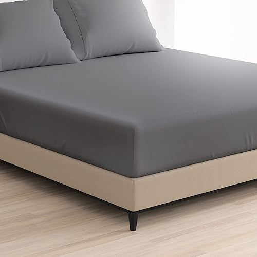 Cosy House Collection Sábana bajera ajustable de la serie 1500  Sábana bajera de bolsillo profundo  Ultra suave, fresca y transpirable, resistente a