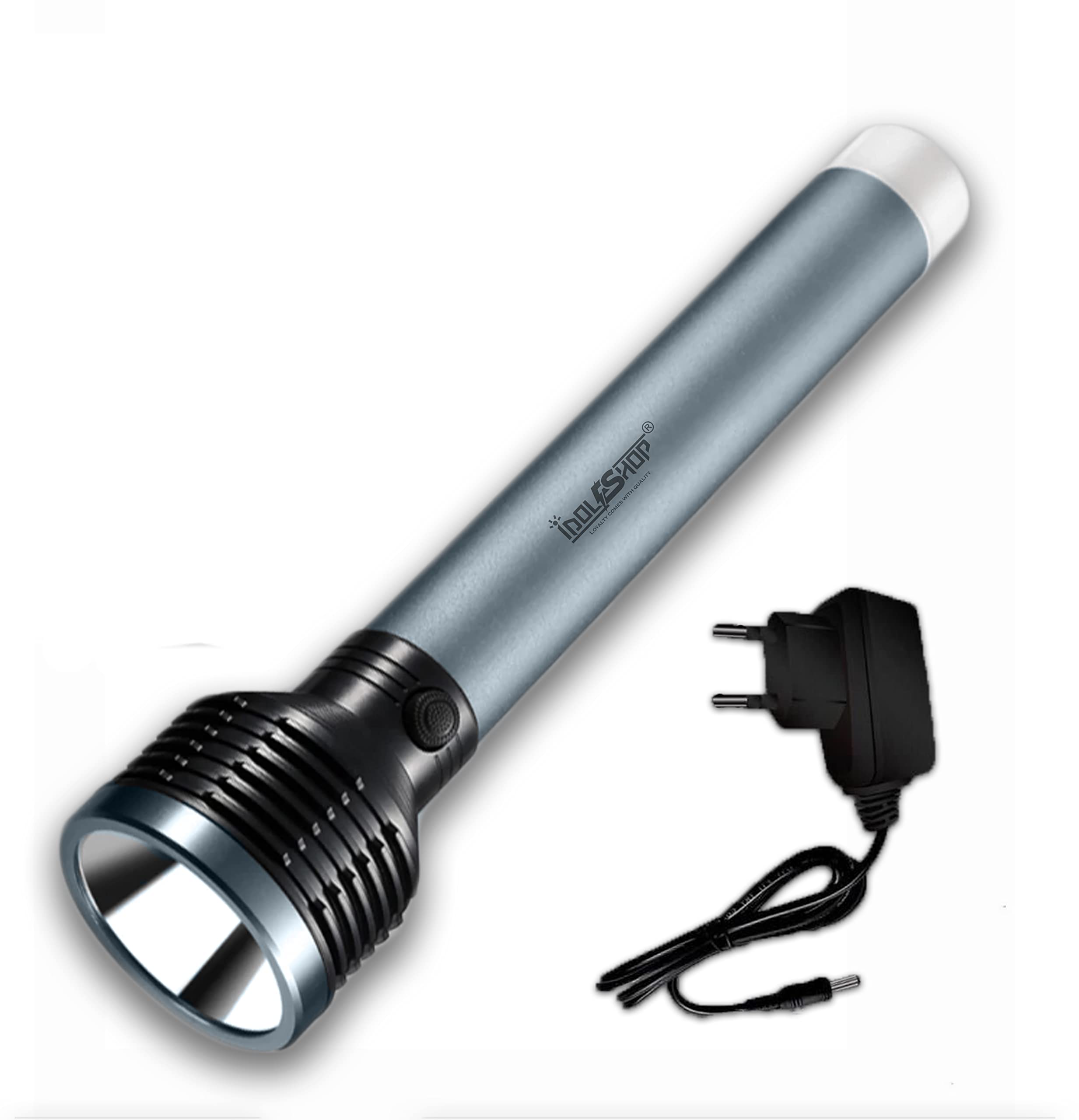 IDOLESHOP® Rechargeable Aluminum LED Long Range Home Emergency Search Torch Light (Multicolor) (B0BGCQF22G) Amazon Price History, Amazon Price Tracker