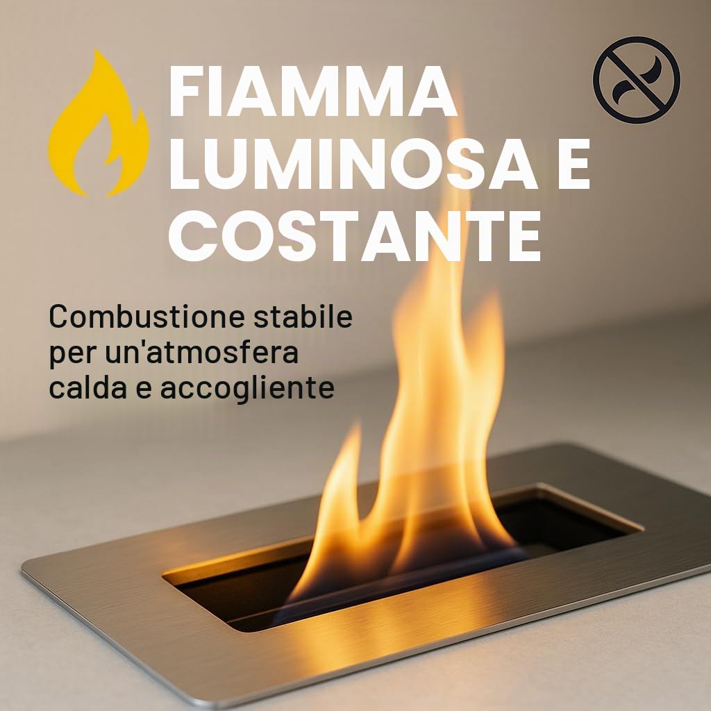 GiDeli bioetanolo 30 l inodore 96,6% etanolo per caminetti interni ed esterni - Da mais e barbabietole da zucchero