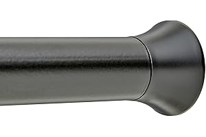 Instantly Refresh Your Bathroom with Amazon Basics Black Adjustable Shower Curtain Rod