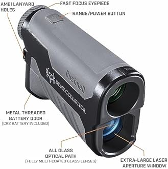 Bushnell Bone Collector 1000 Rangefinder, Hunting Range Finder with Bluetooth and Angle Range Compensation for Shooting and Hunting